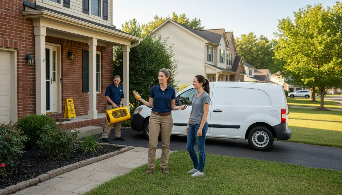 Residential water damage restoration in De Borgia, MT